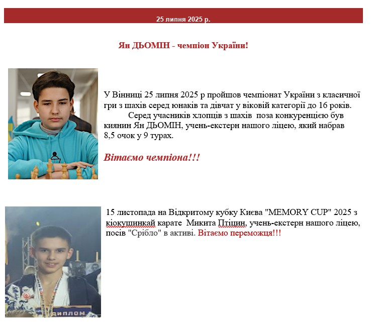 Учні-екстерни Варварівського ліцею